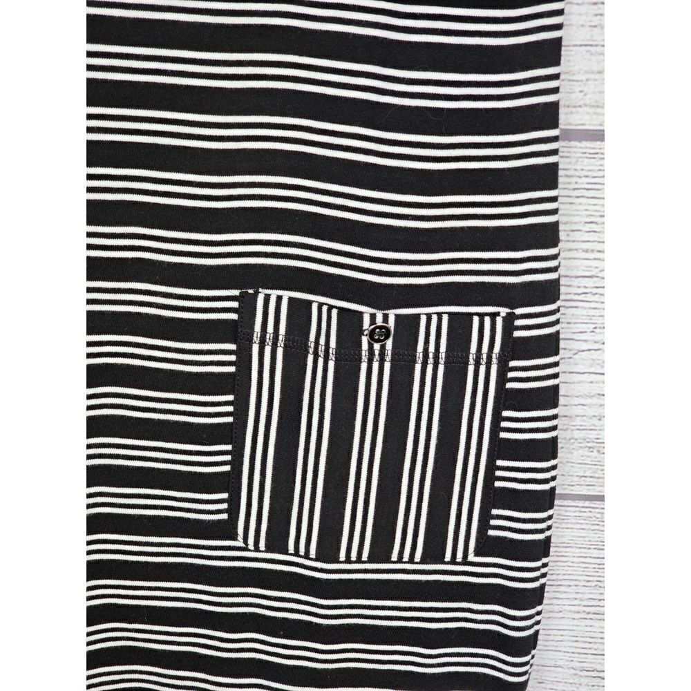 Hello Saturday Talbots Factory Striped Short Sleeve Dress Black & White Size MP - Picture 3 of 4